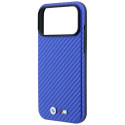 Kryt BMW M Carbon Metal Logo pro iPhone 18 Pro Max/17 Pro Max - modrý