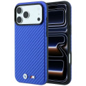 Kryt BMW M Carbon Metal Logo pro iPhone 18 Pro Max/17 Pro Max - modrý