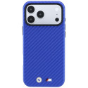 Kryt BMW M Carbon Metal Logo pro iPhone 18 Pro Max/17 Pro Max - modrý