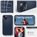 Pouzdro Spigen Liquid Air pro iPhone 14 Plus / 15 Plus – Navy Blue