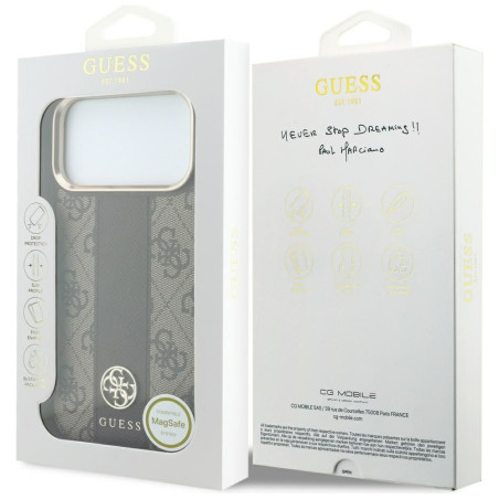 Kryt GUESS 4G pro iPhone 18 Pro - hnědý (MagSafe)