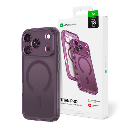 Kryt AmazingThing TITAN PRO iPhone 18 Pro – fialová