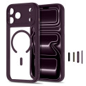 Kryt Tech-Protect MagPeak iPhone 18 Pro/17 Pro – clear burgundy