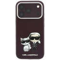 Kryt Karl Lagerfeld iPhone 18 Pro /17 Pro MagSafe - burgudny