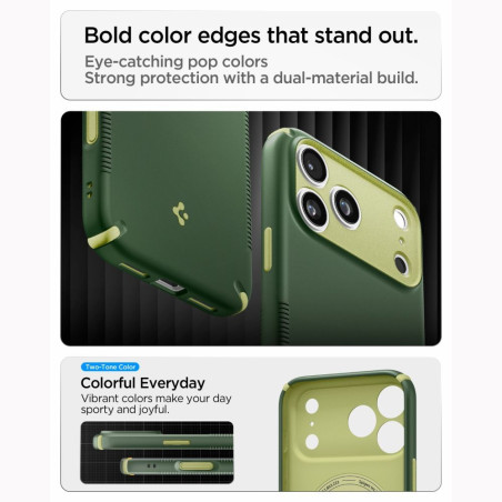 Kryt Spigen NANO POP HYBRID pro iPhone 18 Pro/17 Pro - avo green