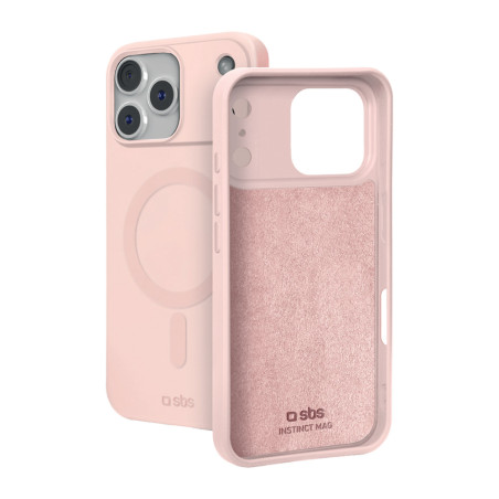 Kryt SBS INSTINCT MAG pro iPhone 18 Pro / 17 Pro - růžová
