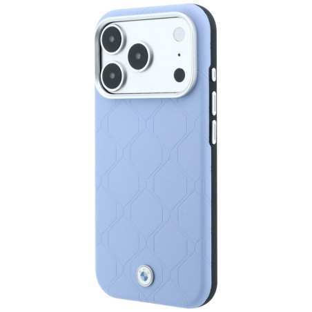 Kryt BMW SIGN DEBOSS QUILTED pro iPhone 18 Pro/17 Pro - modrý