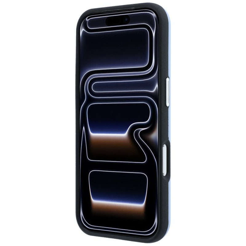 Kryt BMW SIGN INCLINED DEBOSS LETTERS pro iPhone 18 Pro/17 Pro - modrý