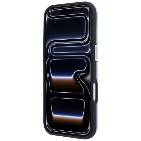 Kryt BMW SIGN INCLINED DEBOSS LETTERS pro iPhone 18/17 Pro - modrý