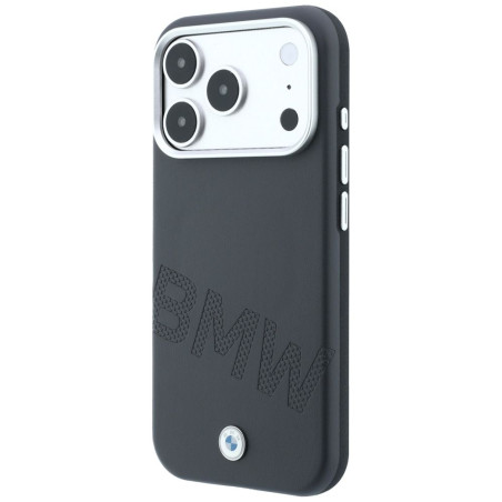 Kryt BMW Sign Inclined Deboss iPhone 18 Pro/17 Pro - šedá