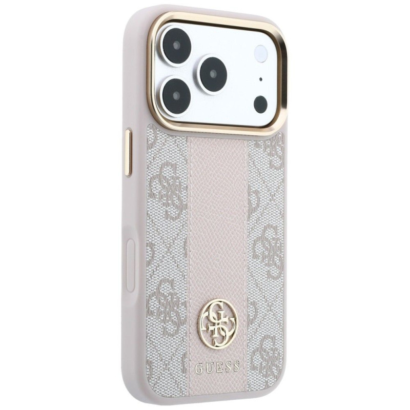 Kryt GUESS 4G pro iPhone 18 Pro/17 Pro kompatibilní s MagSafe - růžový