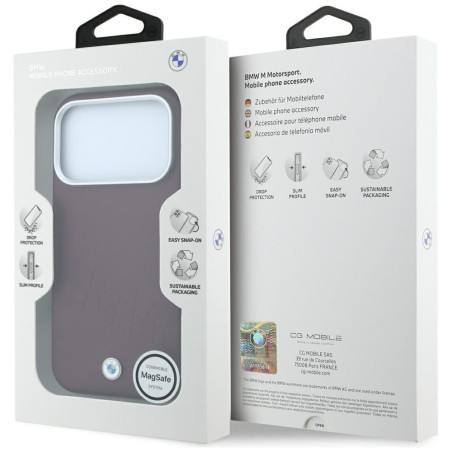Kryt BMW pro iPhone 18 Pro/17 Pro s MagSafe - vínová