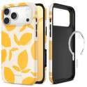 Kryt Tech-Protect LAMANO MagSafe iPhone 18 Pro/17 Pro - žlutá/bílá