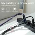 BASEUS ACMGT-D01 Rainbow Circle Velcro Straps - páska na suchý zip pro organizaci kabelů, 3m, černá