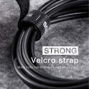 BASEUS ACMGT-D01 Rainbow Circle Velcro Straps - páska na suchý zip pro organizaci kabelů, 3m, černá
