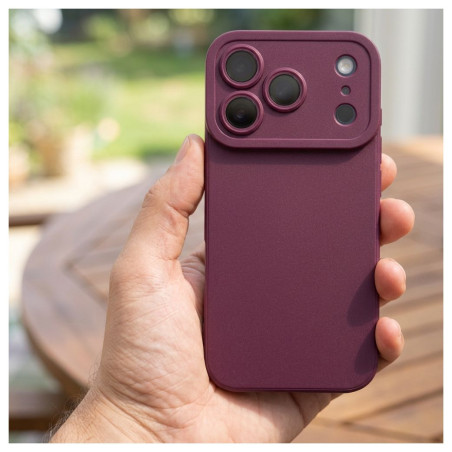 Kryt OEM MATT 2.0 pro iPhone 17 Pro Max - burgundy