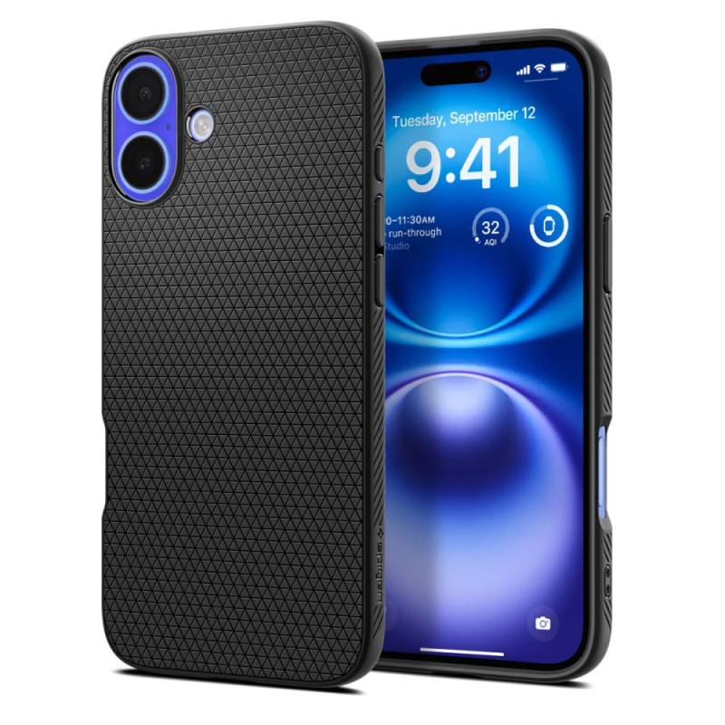 Pouzdro Spigen Liquid Air pro iPhone 16 Plus – Matte Black