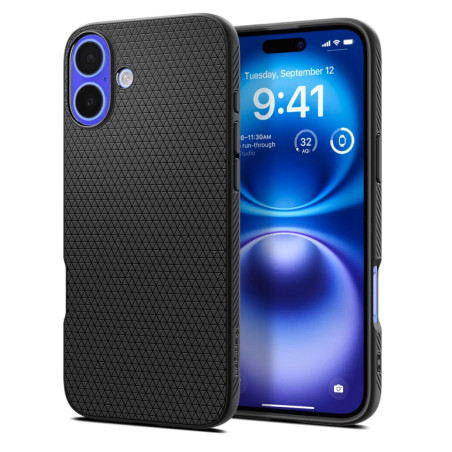 Pouzdro Spigen Liquid Air pro iPhone 16 Plus – Matte Black