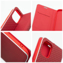 OEM LUNA Book Carbon pouzdro pro iPhone 17/18 Pro Max – červená