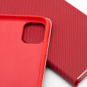 OEM LUNA Book Carbon pouzdro pro iPhone 17/18 Pro Max – červená