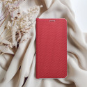 OEM LUNA Book Carbon pouzdro pro iPhone 17/18 Pro Max – červená