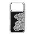 Pouzdro OEM TEDDY BEAR pro iPhone 18/17 Pro Max – stříbrné