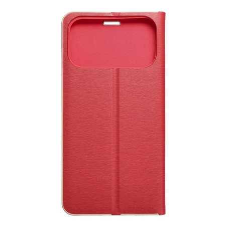 Pouzdro OEM LUNA Book Gold iPhone 17 Pro Max - zlatá/červená