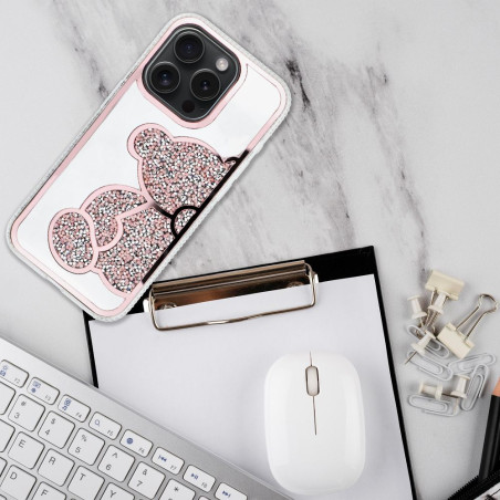 Kryt OEM TEDDY BEAR pro iPhone 17 Pro Max - růžová