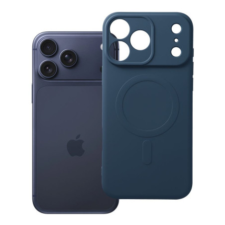 Kryt OEM Silicone Mag Cover iPhone 18/17 Pro Max – tmavě modrá