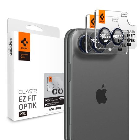 Spigen Optik Pro EZ Fit Ochrana čočky fotoaparátu pro iPhone Duo – Night Sky (2 ks)