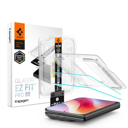 Spigen Glas.tR EZ Fit Pro HD Tvrzené sklo pro iPhone Duo – čiré (2 ks)