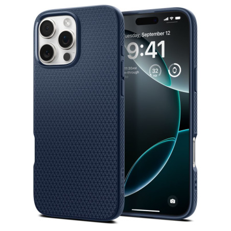 Pouzdro Spigen Liquid Air pro iPhone 16 Pro Max - modré