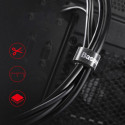 BASEUS ACMGT-E01 Rainbow Circle Velcro Straps - páska na suchý zip pro organizaci kabelů, 1m, černá
