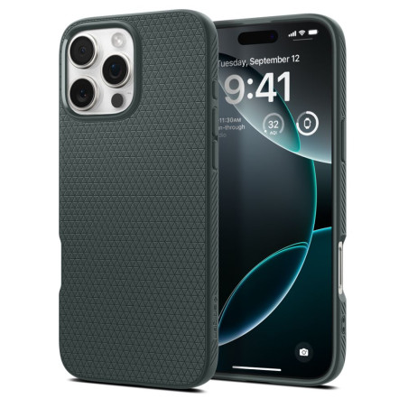 Pouzdro Spigen Liquid Air pro iPhone 16 Pro Max – Abyss Green