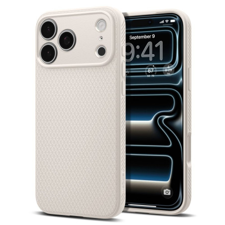 Pouzdro Spigen Liquid Air pro iPhone 17 Pro – Natural Titanium