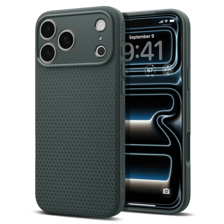 Pouzdro Spigen Liquid Air pro iPhone 17 Pro Max – Abyss Green