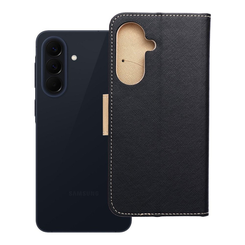 Kryt Fancy Book pro Samsung A57 5G - černá / zlatá