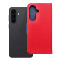 Kryt Fancy Book pro Samsung A37 – červená/navy blue