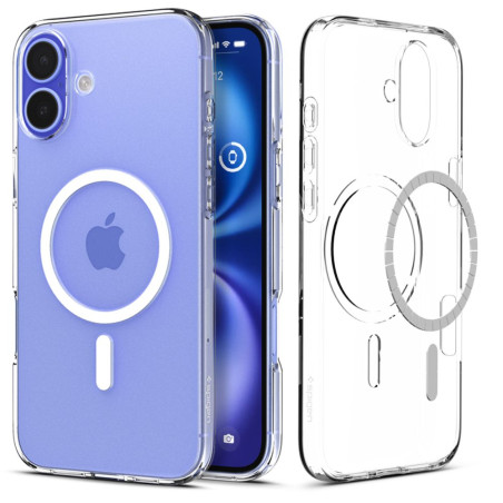 Pouzdro Spigen Liquid Crystal Magsafe pro iPhone 16 - čiré