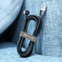 BASEUS ACMGT-F0G Rainbow Circle Velcro Straps - páska na suchý zip pro organizaci kabelů, 3m, šedá