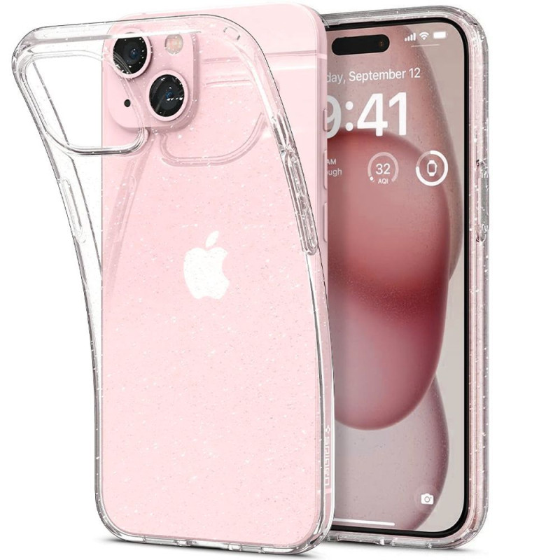 Pouzdro Spigen Liquid Crystal pro iPhone 14 Plus / 15 Plus – Glitter Crystal