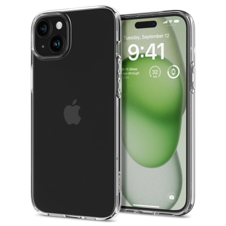 Pouzdro Spigen Liquid Crystal pro iPhone 15 Plus – Crystal Clear