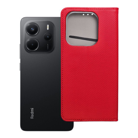 BOOK flip kryt pro Xiaomi Redmi NOTE 14 4G - červená
