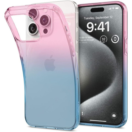 Pouzdro Spigen Liquid Crystal pro iPhone 15 Pro – Gradation Pink
