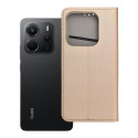 BOOK Flip case pro Redmi Note 14 5G - zlatý