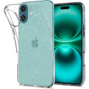 Pouzdro Spigen Liquid Crystal pro iPhone 16 Plus - průhledný brokát