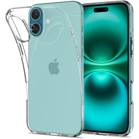 Pouzdro Spigen Liquid Crystal pro iPhone 16 Plus – Crystal Clear