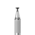 BASEUS ACPCL-0S Prémiový stylus 2v1 pro kapacitní displeje, stříbrný