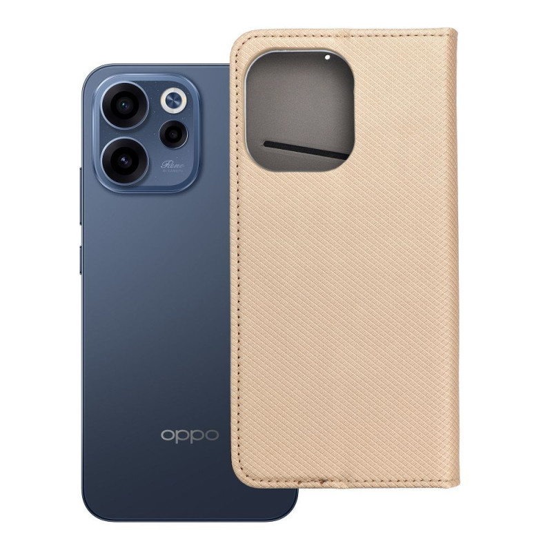 Pouzdro OPPO RENO 15F Smart Case Book pro Oppo Reno 15F - zlatá