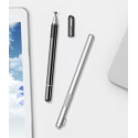 BASEUS ACPCL-0S Prémiový stylus 2v1 pro kapacitní displeje, stříbrný